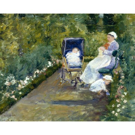 Niños en el jardin, Cassatt, Algomasquearte