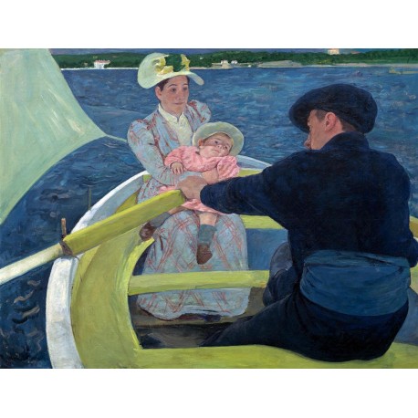 Paseo en barca, Cassatt, Algomasquearte