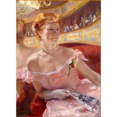 Mujer con collar de perlas, Cassatt, Algomasquearte