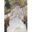 Chica en el jardín, Cassatt