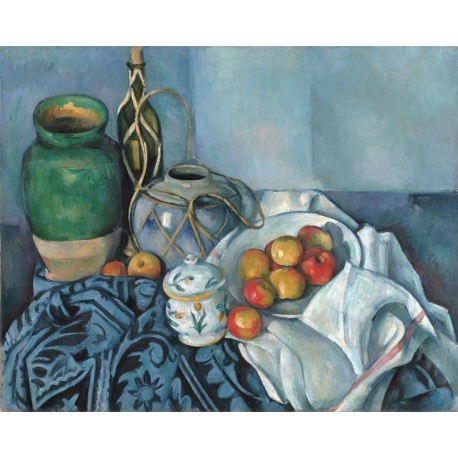 Bodegón con Manzanas, Cezanne, Algomasquearte