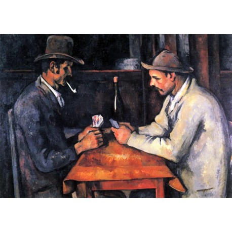 Jugadores de cartas, Cezanne, Algomasquearte