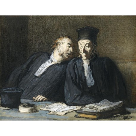 Dos abogados, Daumier, Algomasquearte