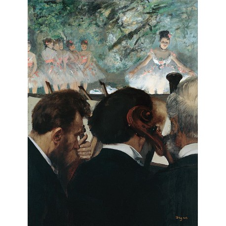 Músicos en la Ópera, Degas, Algomasquearte