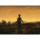 Mujer delante del sol poniente, Friedrich, Algomasquearte