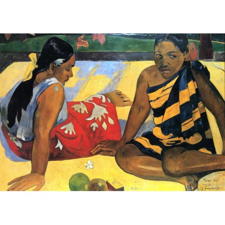 Dos mujeres de Tahiti-2, Gauguin, Algomasquearte