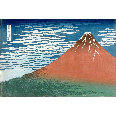 Rojo Fuji, Hokusai, Algomasquearte