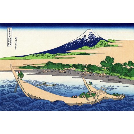Costa de la Bahía de Tago, Hokusai, Algomasquearte