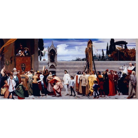 La Virgen Cimabue llevada en procesión, Leighton, Algomasquearte
