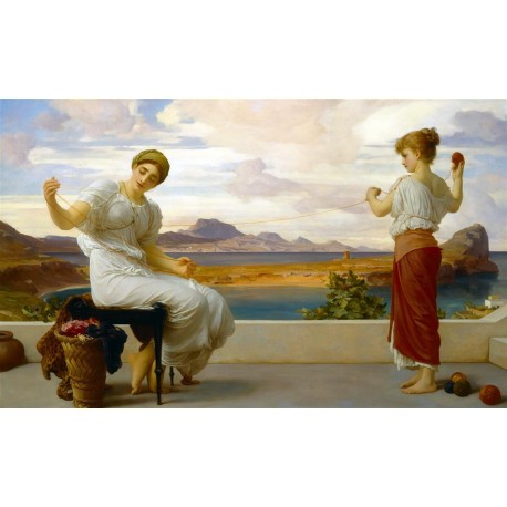 Devanando la madeja, Leighton, Algomasquearte