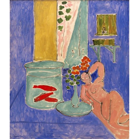 Peces de colores y escultura, Matisse, Algomasquearte