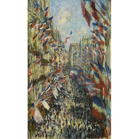 Calle Montorgueil en Paris, Monet, Algomasquearte