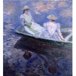 Jovenes damas en una barca, Monet, Algomasquearte