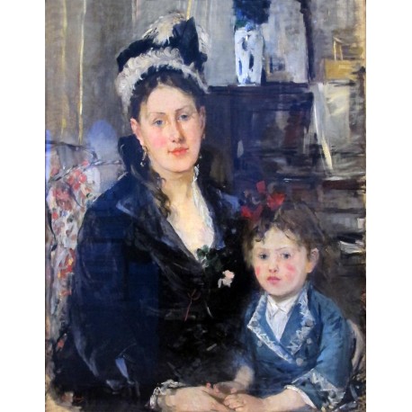 Madame Boursier con su hija, Morisot, Algomasquearte