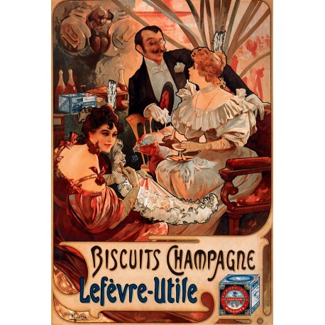Biscuits Lefreve Utile, Mucha, Algomasquearte