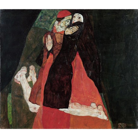 Schiele El cardenal y la monja (Caricia) Algomasquearte