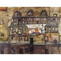 Casa pared en el rio, Schiele