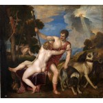 Tiziano Venus y Adonis Algomasquearte