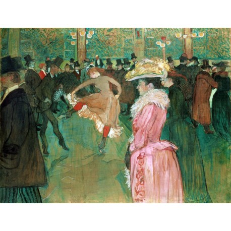Toulouse-Lautrec Baile en el Moulin Rouge Algomasquearte