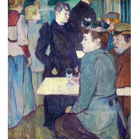 Toulouse-Lautrec En una esquina del Moulin de la Galette Algomasquearte
