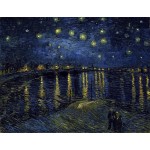 Van Gogh Noche estrellada sobre el Rodano Algomasquearte