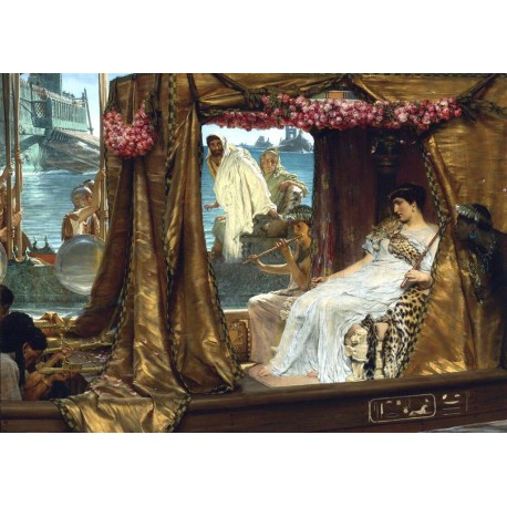 Reproduccion, Cuadro, Encuentro Marco Antonio y Cleopatra, alma-tadema, algomasquearte