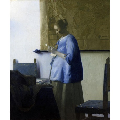 Vermeer Mujer leyendo Algomasquearte