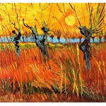 Pollard Willows at Sunset-Sauces a la puesta de Sol, Van Gogh