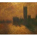 Parlamento de Londres, Cielo de tormenta, Lienzo en Bastidor, Gliceé