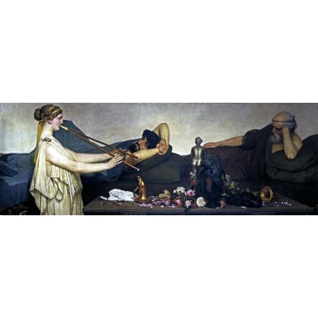 Reproduccion, Cuadro, Escena Pompeyana, Alma-Tadema, AlgoMasQueArte