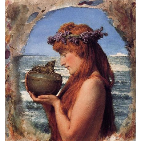 Reproducción, Cuadro, Pandora, Alma-Tadema, algomasquearte