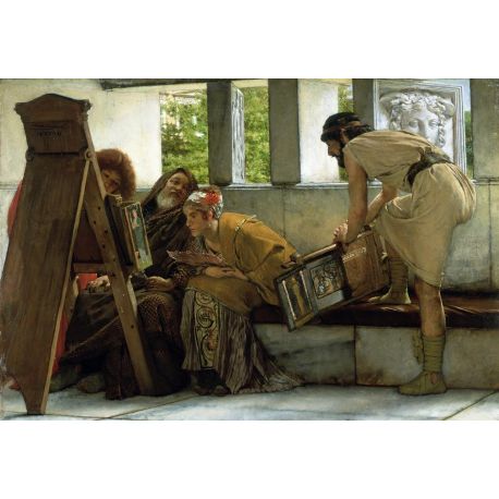 Reproducción, Cuadro, Un estudio Romano, Alma-Tadema, algomasquearte