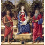 La Virgen con Santos, Botticelli, Algomasquearte