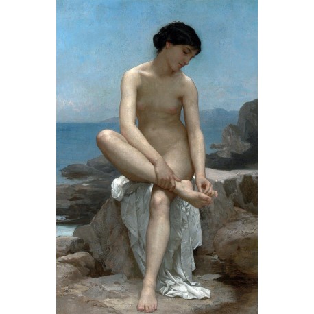 La bañista, Bouguereau, Algomasquearte