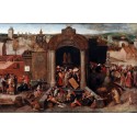 Cristo expulsando a los comerciantes del templo, Brueghel