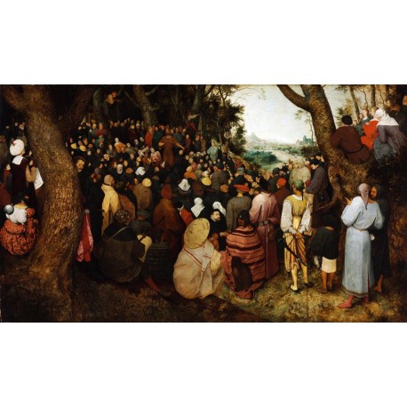 Sermon de Juan Bautista, Brueghel, Algomasquearte