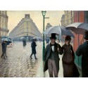 Día lluvioso en una calle de París, Caillebotte