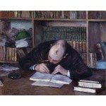 Hombre escribiendo en su estudio, Caillebotte, Algomasquearte