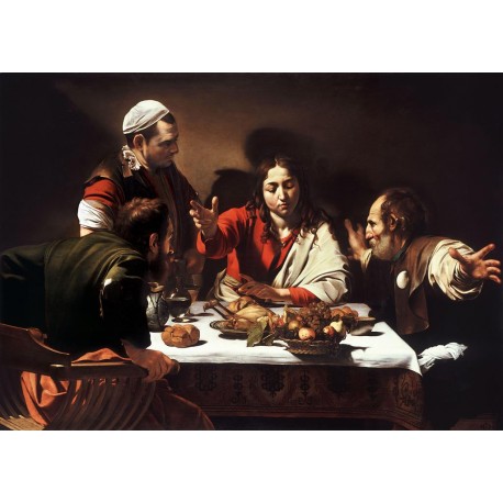 Los discípulos de Emaús, Caravaggio, Algomasquearte